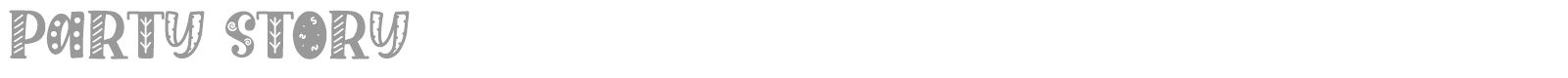 Party Story font preview